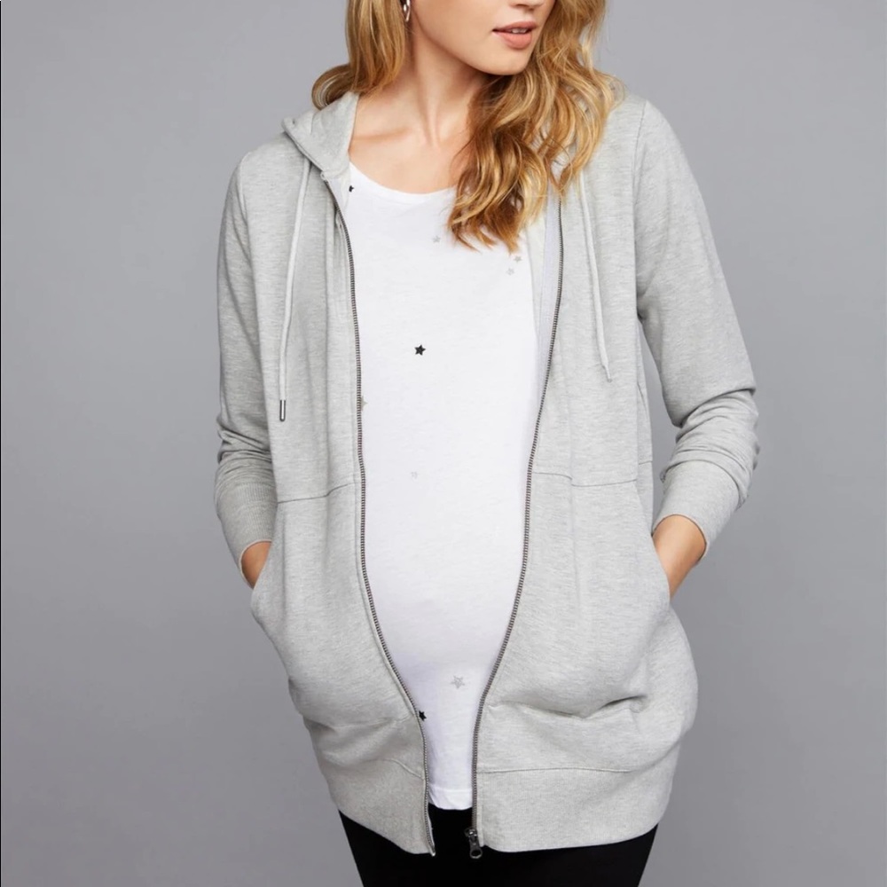 MATERNITY zip hoodie | M